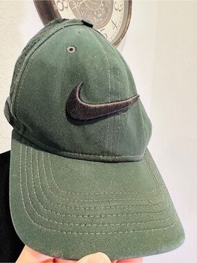 Classic Dark Green Baseball Cap with Black Swoosh